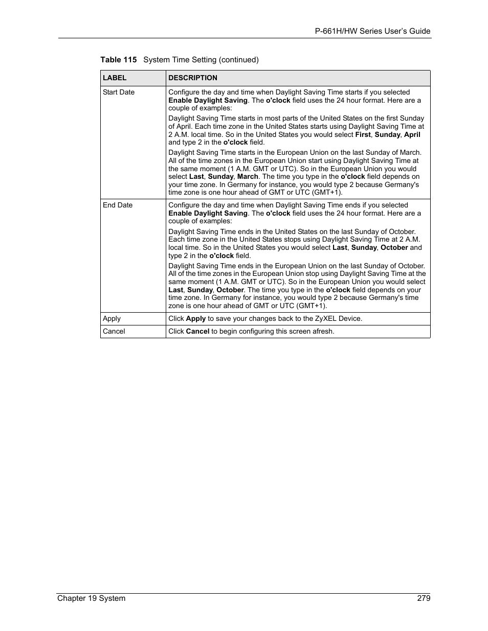 ZyXEL Communications P-661H Series User Manual | Page 279 / 383