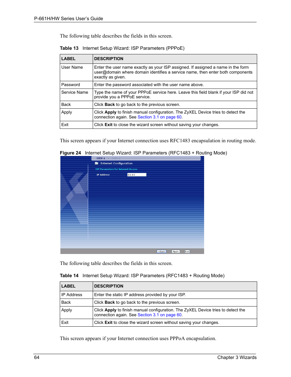 ZyXEL Communications P-661H Series User Manual | Page 64 / 383