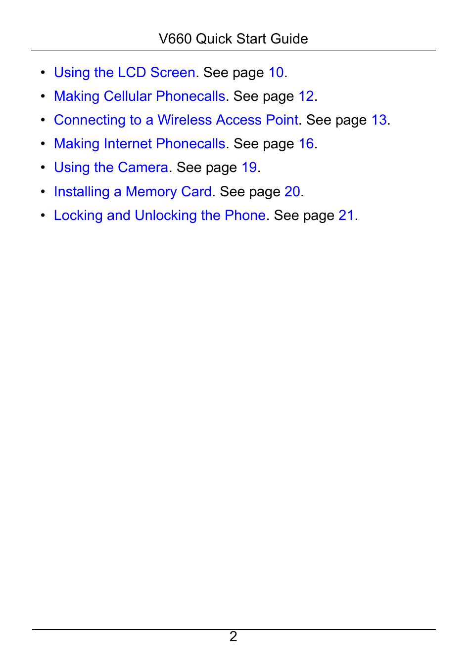 ZyXEL Communications V660 User Manual | Page 3 / 23