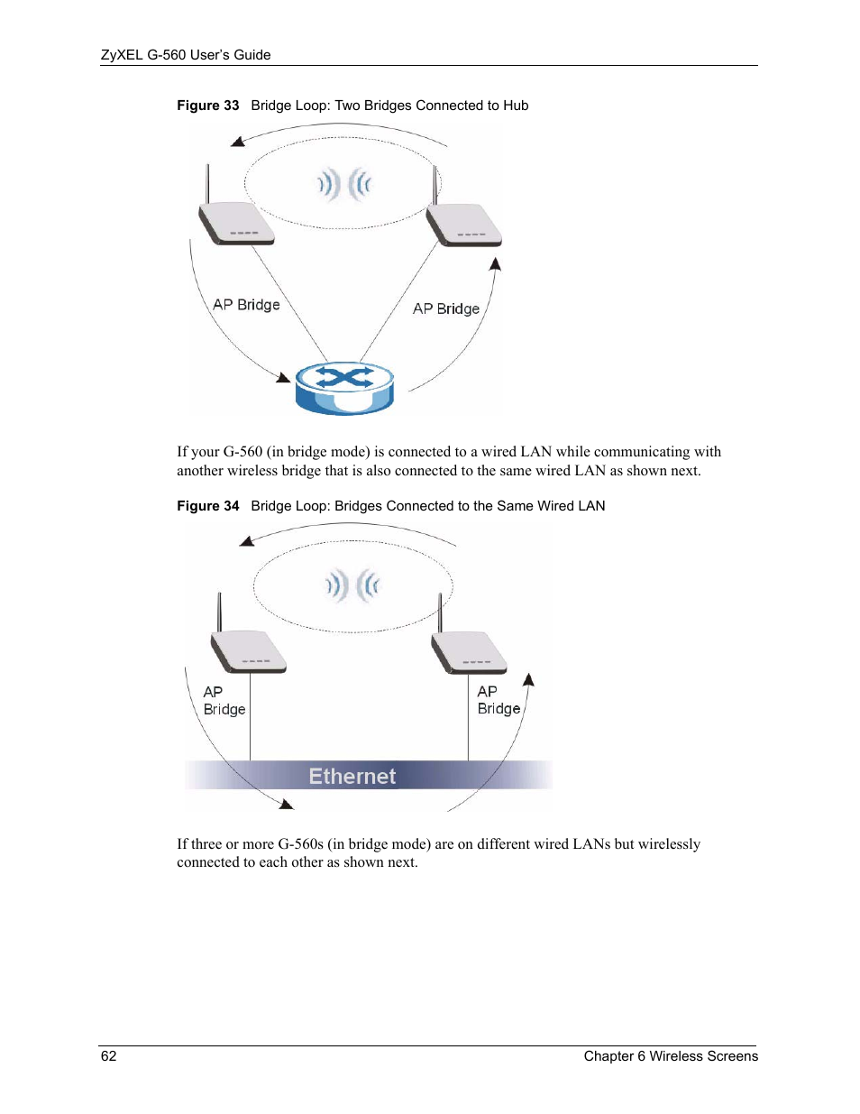 ZyXEL Communications 802.11g Wireless Access Point ZyXEL G-560 User Manual | Page 62 / 144