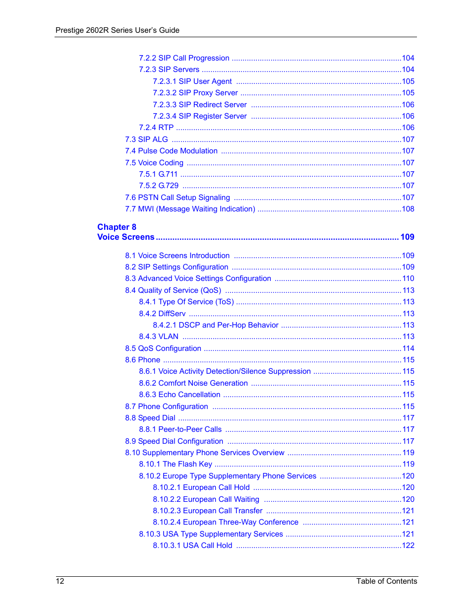 ZyXEL Communications Prestige 2602R Series User Manual | Page 12 / 450