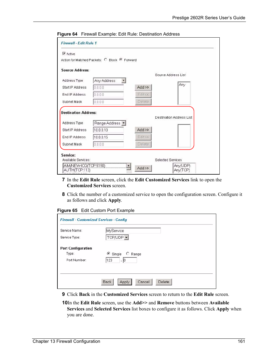 ZyXEL Communications Prestige 2602R Series User Manual | Page 161 / 450