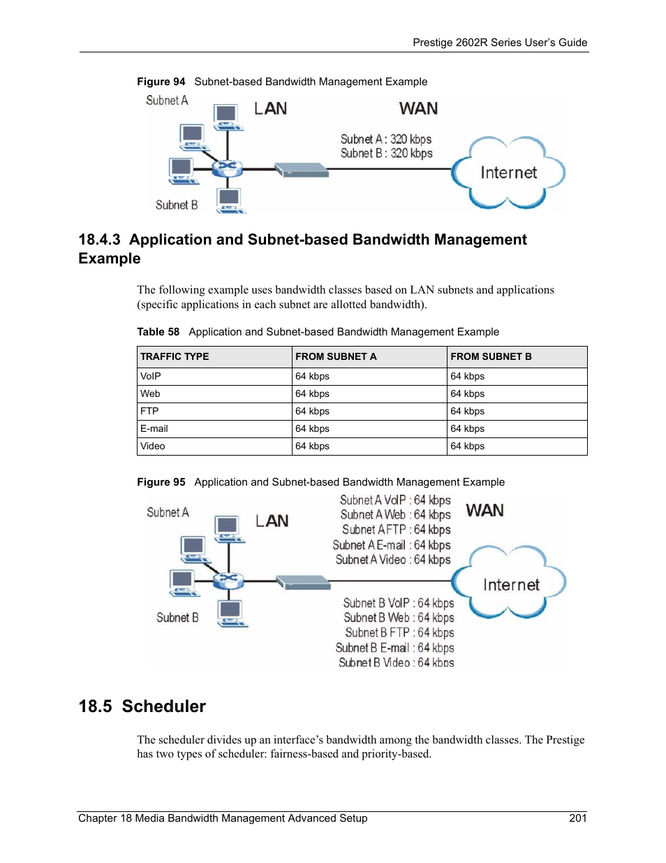 5 scheduler | ZyXEL Communications Prestige 2602R Series User Manual | Page 201 / 450