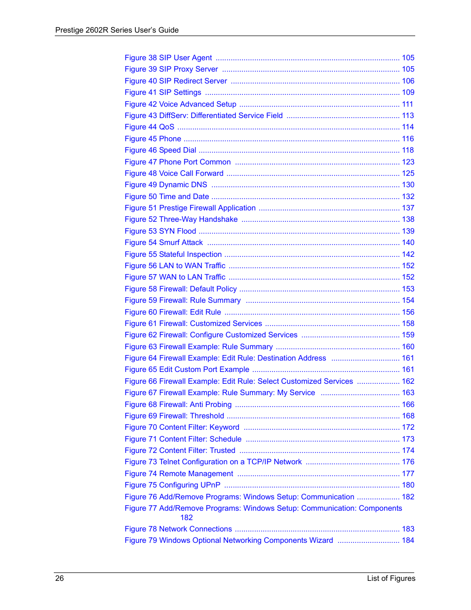 ZyXEL Communications Prestige 2602R Series User Manual | Page 26 / 450