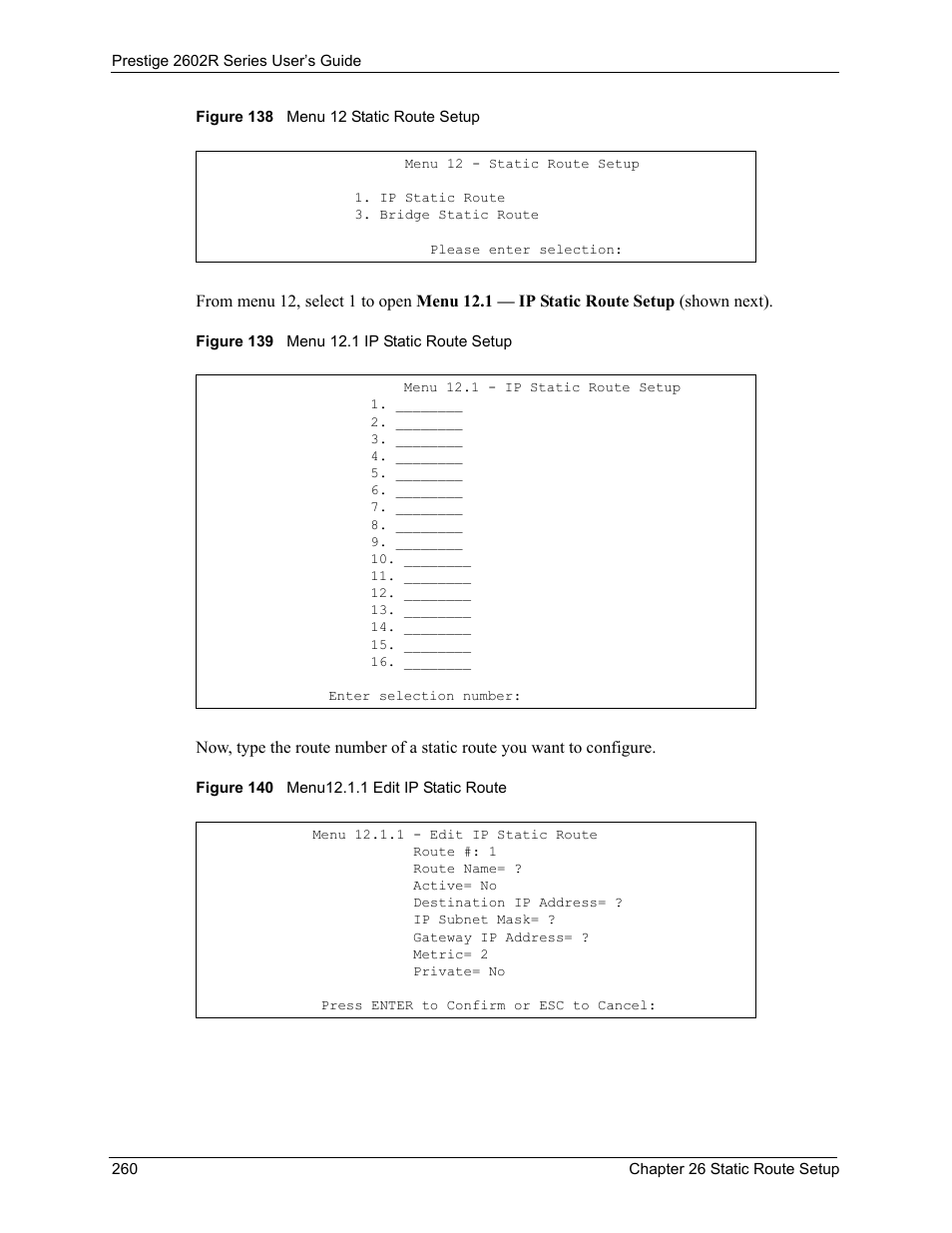 ZyXEL Communications Prestige 2602R Series User Manual | Page 260 / 450