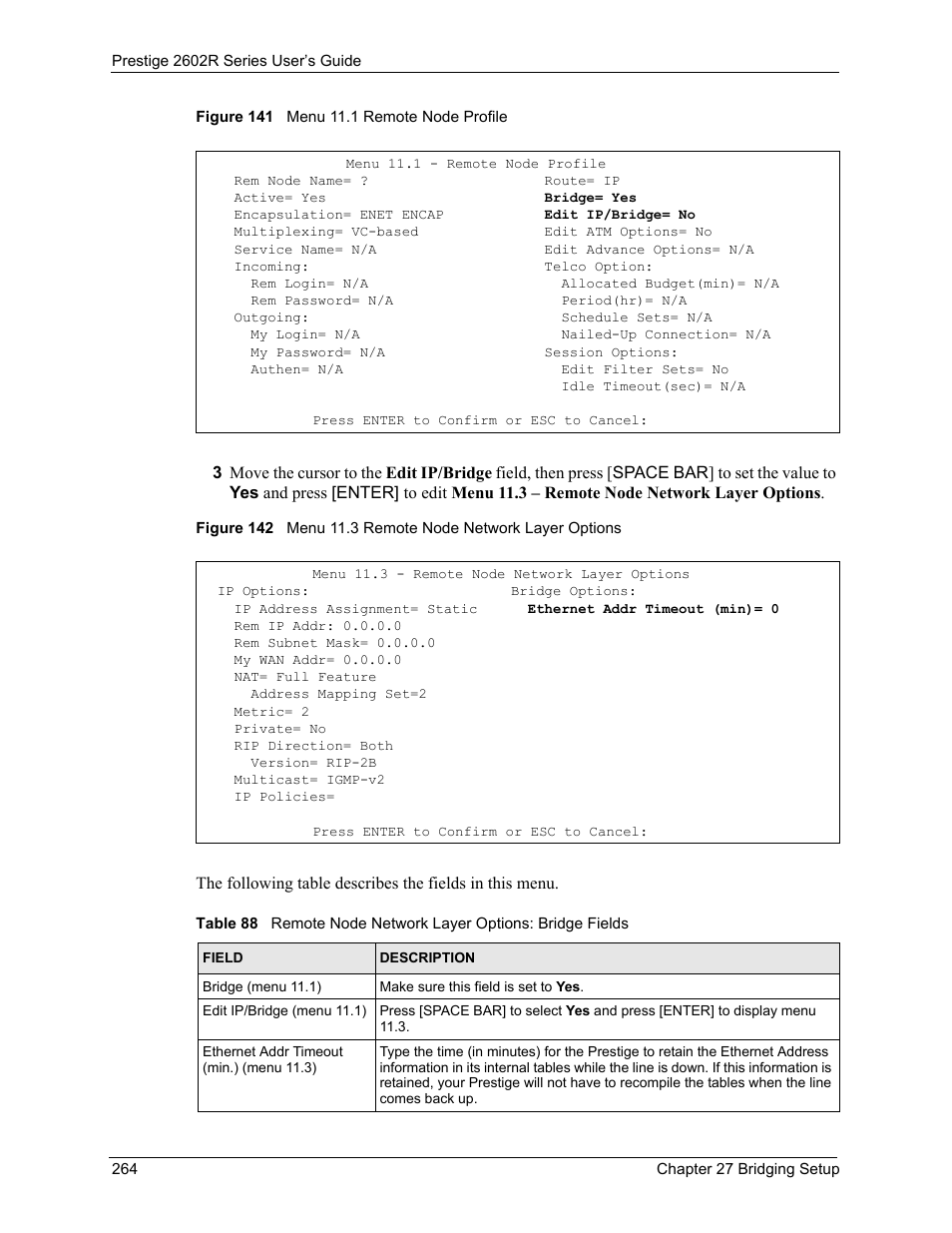 ZyXEL Communications Prestige 2602R Series User Manual | Page 264 / 450