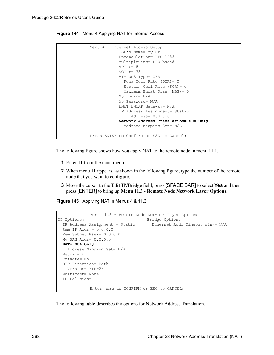 ZyXEL Communications Prestige 2602R Series User Manual | Page 268 / 450