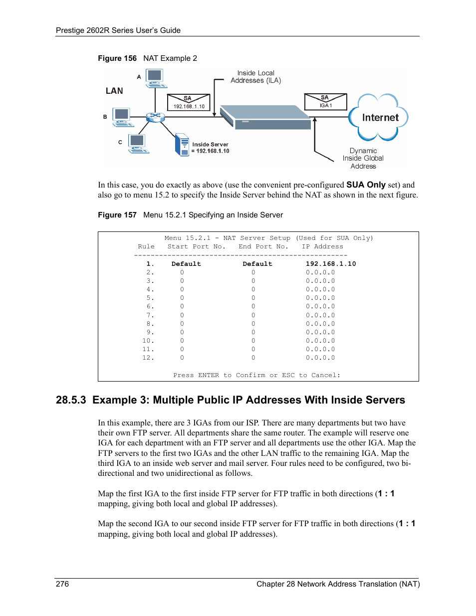 ZyXEL Communications Prestige 2602R Series User Manual | Page 276 / 450