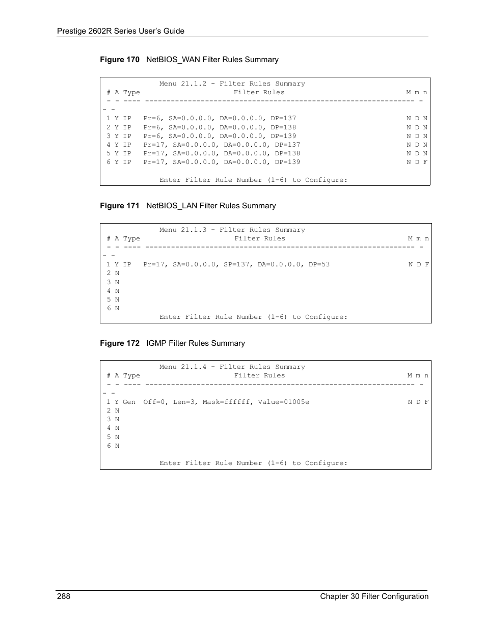 ZyXEL Communications Prestige 2602R Series User Manual | Page 288 / 450