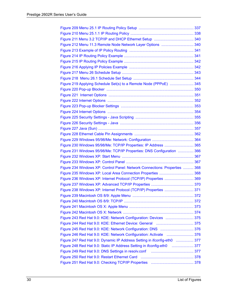 ZyXEL Communications Prestige 2602R Series User Manual | Page 30 / 450