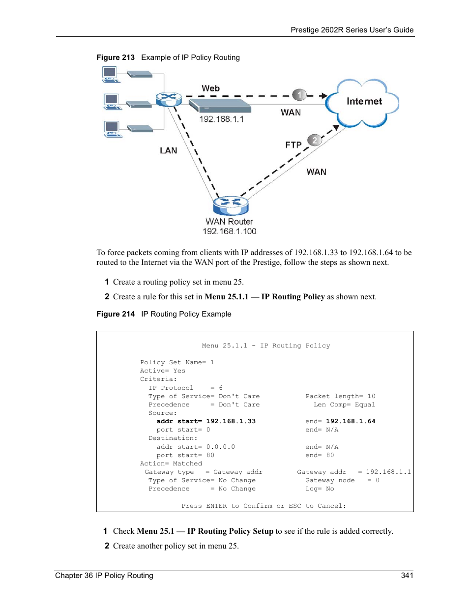 ZyXEL Communications Prestige 2602R Series User Manual | Page 341 / 450