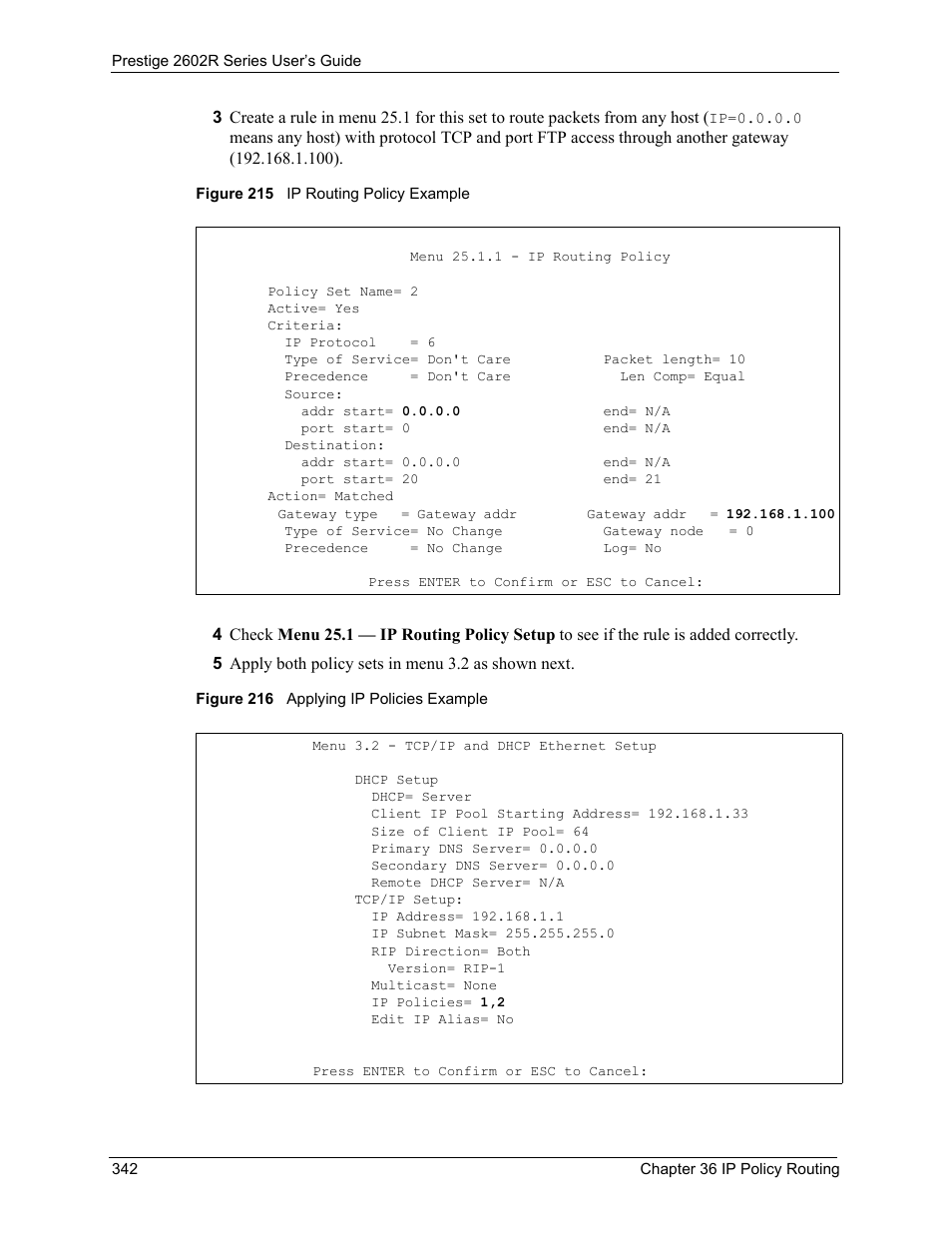 ZyXEL Communications Prestige 2602R Series User Manual | Page 342 / 450