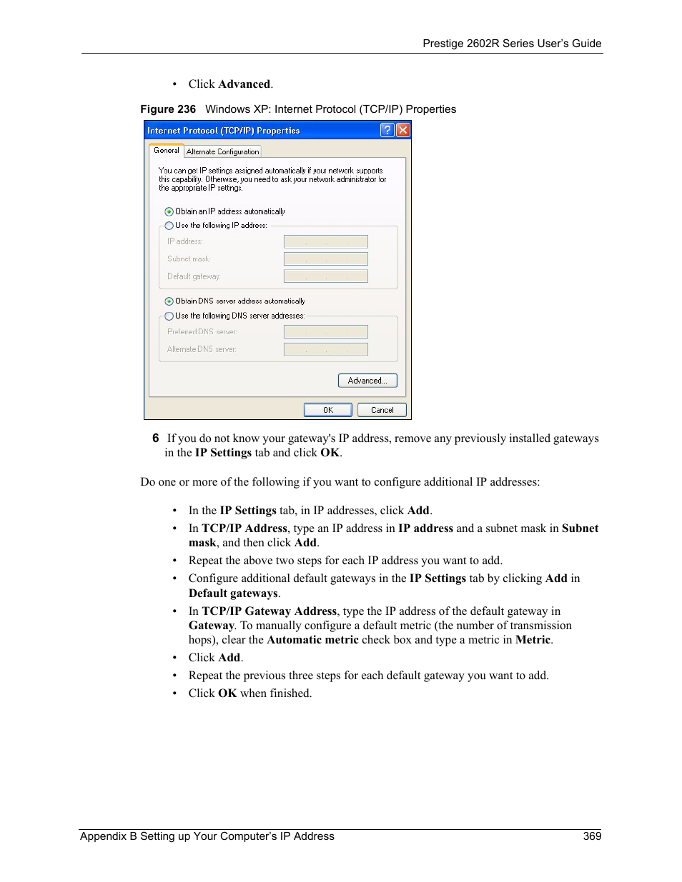 ZyXEL Communications Prestige 2602R Series User Manual | Page 369 / 450