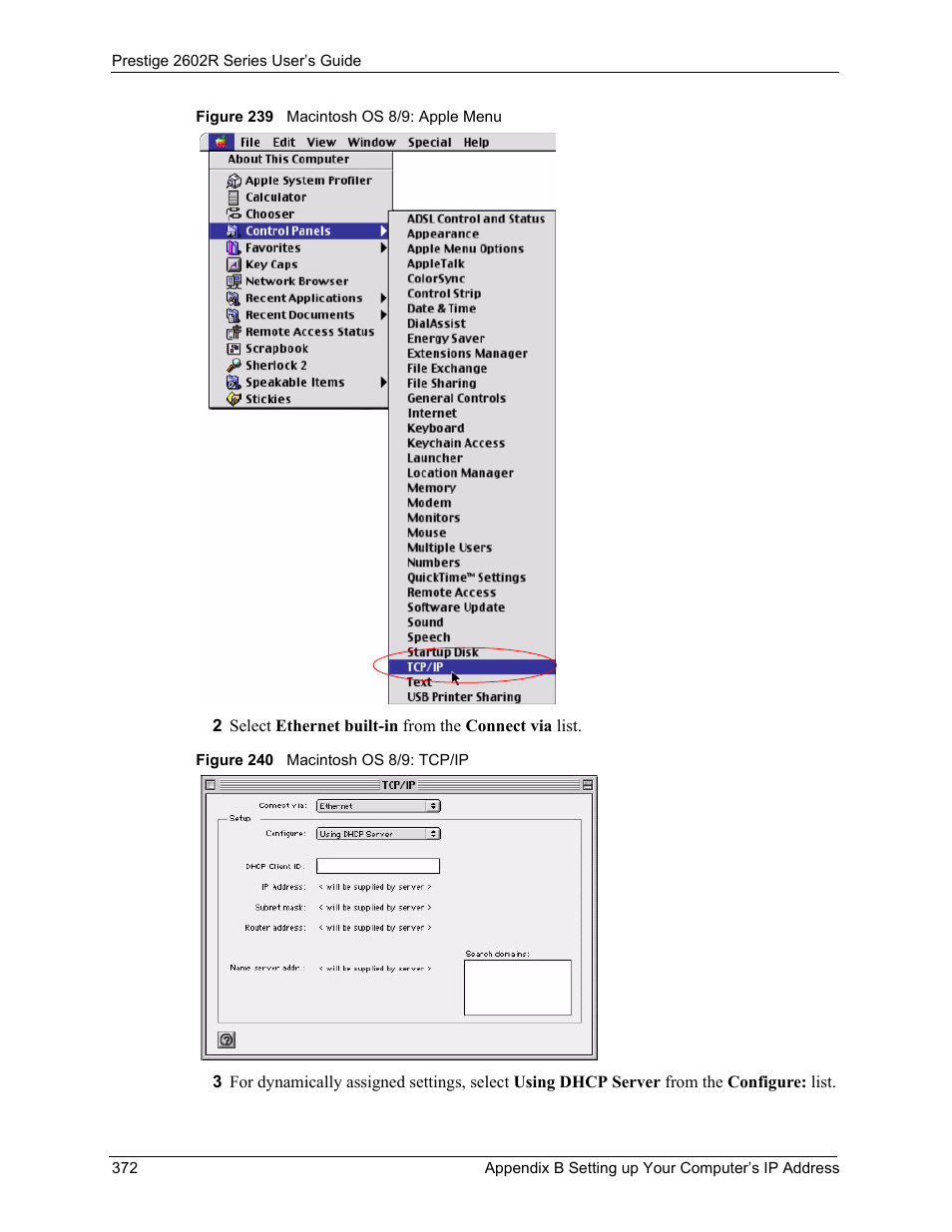 ZyXEL Communications Prestige 2602R Series User Manual | Page 372 / 450