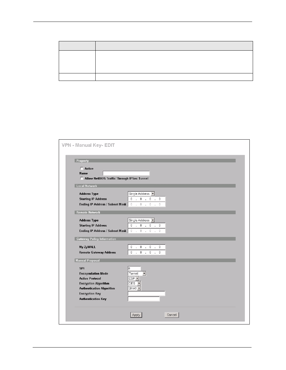 11 vpn rules (manual): edit | ZyXEL Communications 5 Series User Manual | Page 350 / 835
