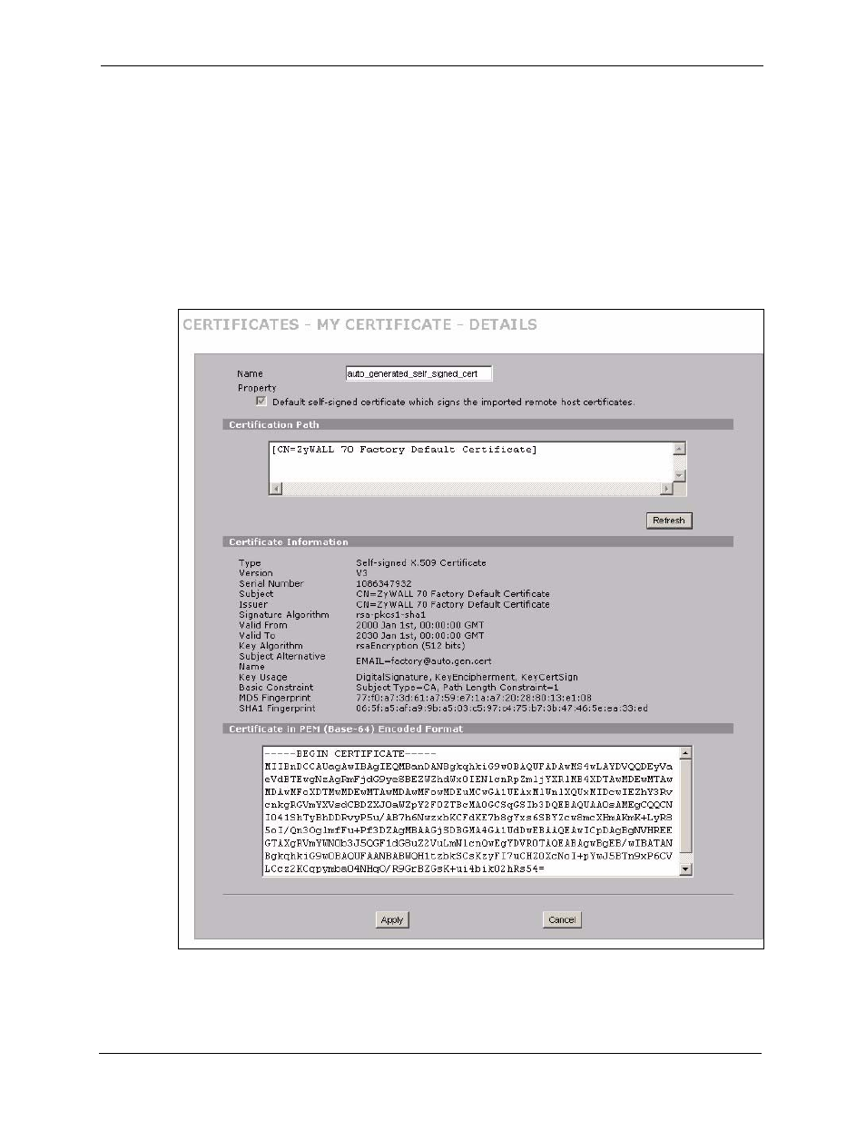 6 my certificate details | ZyXEL Communications 5 Series User Manual | Page 368 / 835