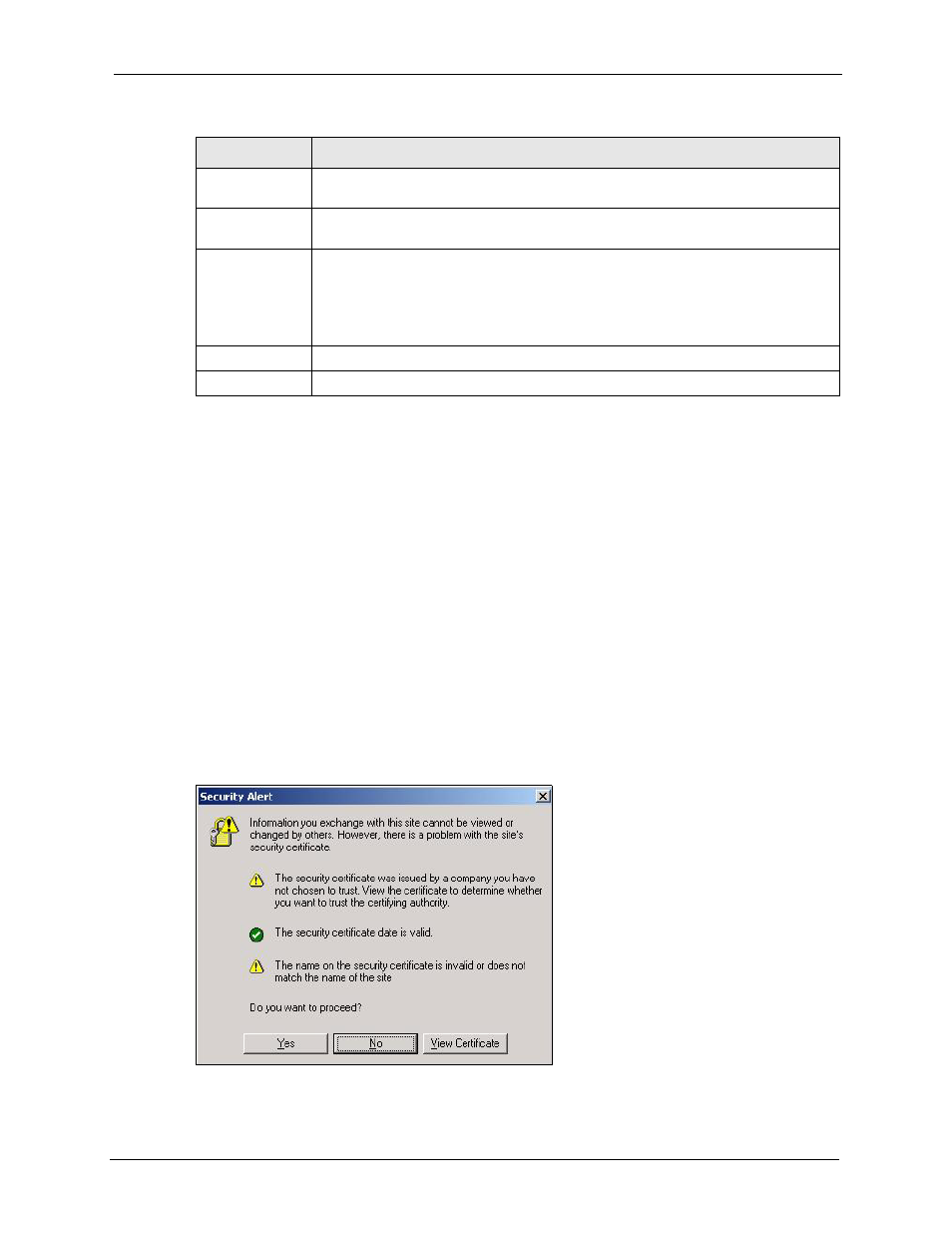 4 https example, 1 internet explorer warning messages | ZyXEL Communications 5 Series User Manual | Page 455 / 835