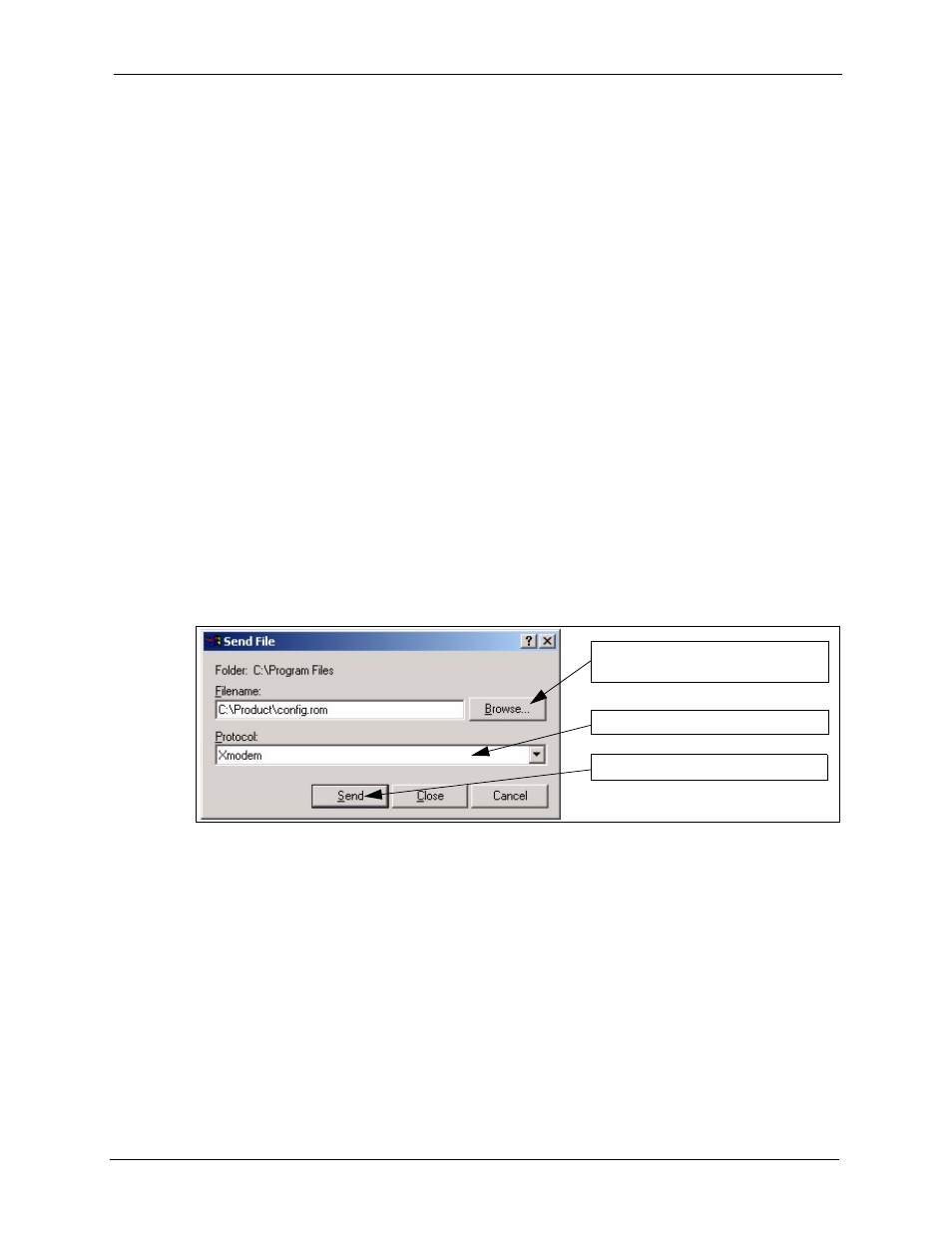 2 uploading a configuration file via console port, 4 navigating the zywall web configurator, Figure 8 example xmodem upload | ZyXEL Communications 5 Series User Manual | Page 69 / 835