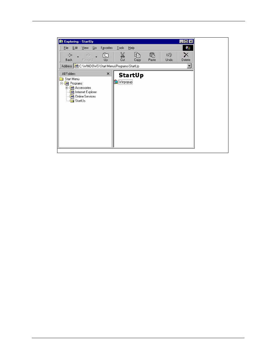 Figure 494 windows 98 se: startup: shortcut | ZyXEL Communications 5 Series User Manual | Page 774 / 835