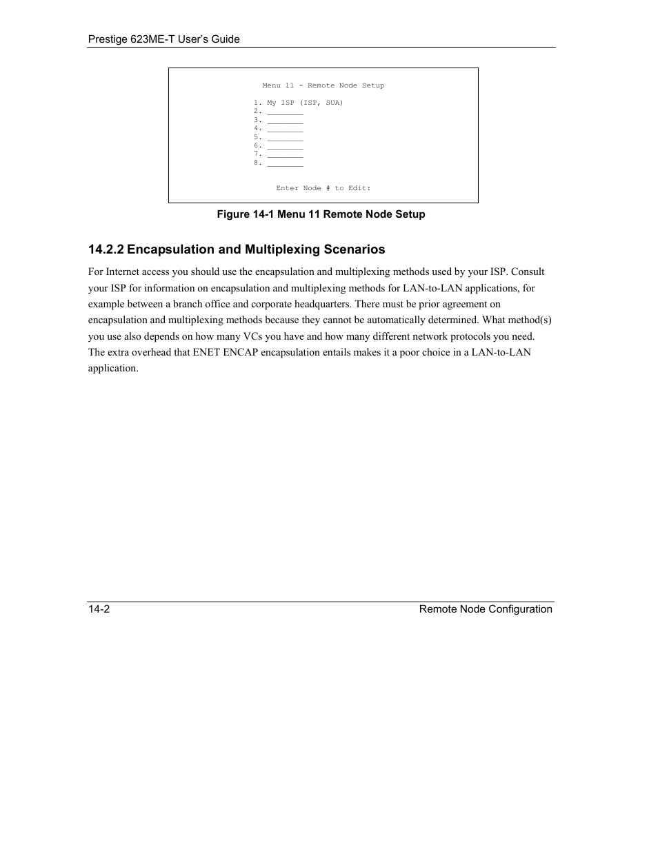 2 encapsulation and multiplexing scenarios | ZyXEL Communications Prestige 623ME-T User Manual | Page 114 / 253