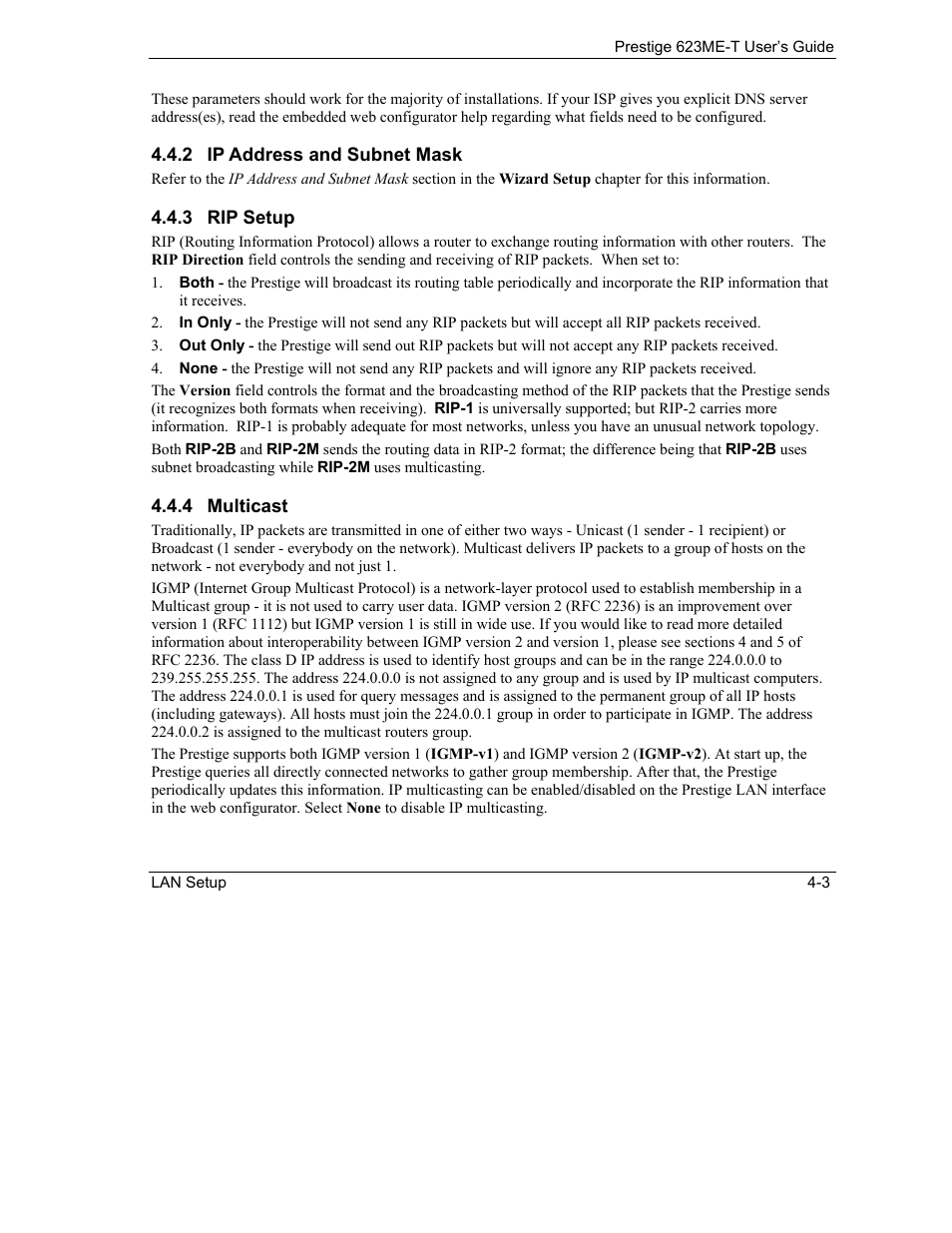 ZyXEL Communications Prestige 623ME-T User Manual | Page 51 / 253