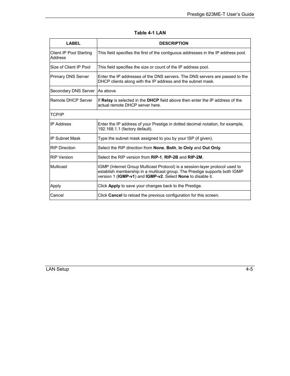 ZyXEL Communications Prestige 623ME-T User Manual | Page 53 / 253