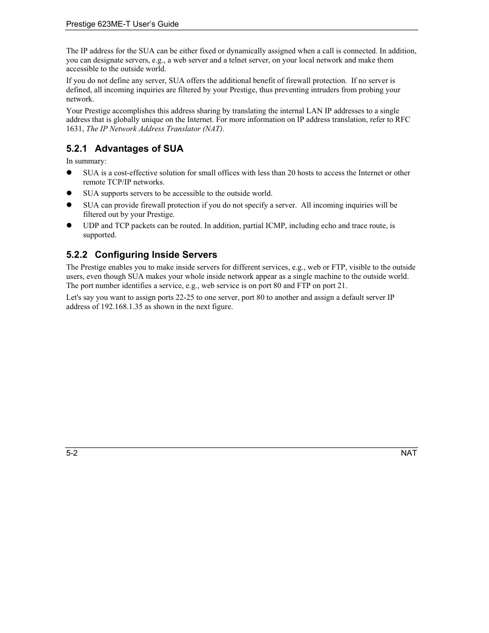 ZyXEL Communications Prestige 623ME-T User Manual | Page 58 / 253