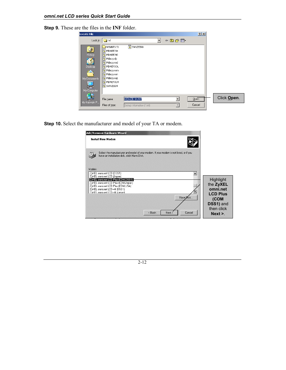 ZyXEL Communications omni.net LCD series User Manual | Page 24 / 53