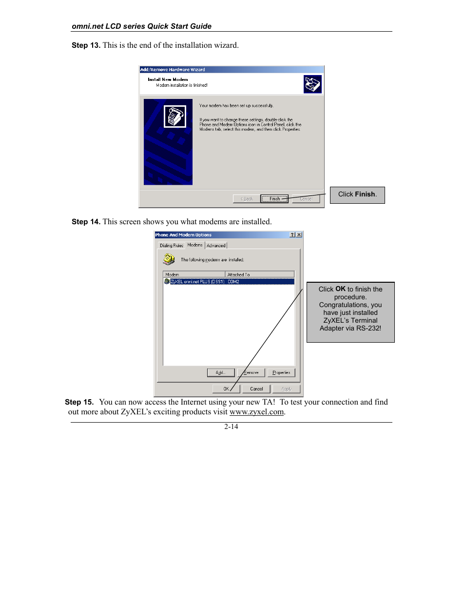 ZyXEL Communications omni.net LCD series User Manual | Page 26 / 53