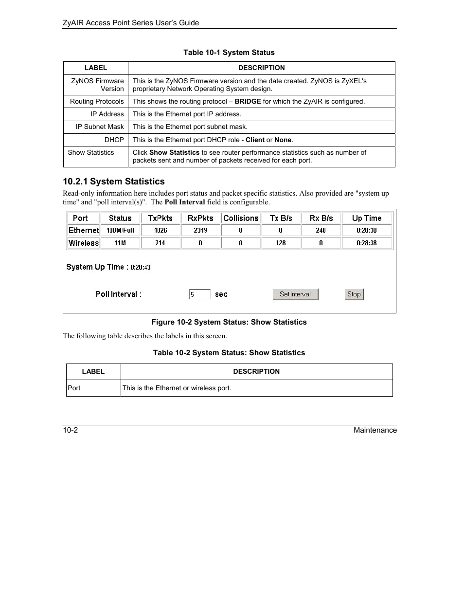 ZyXEL Communications ZyXEL ZyAIR B-1000 User Manual | Page 102 / 231