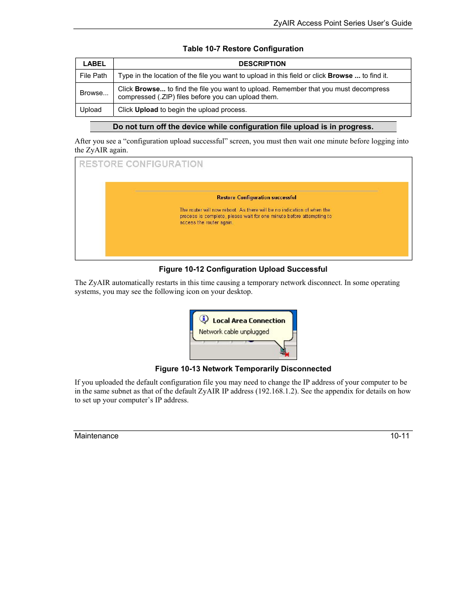 ZyXEL Communications ZyXEL ZyAIR B-1000 User Manual | Page 111 / 231