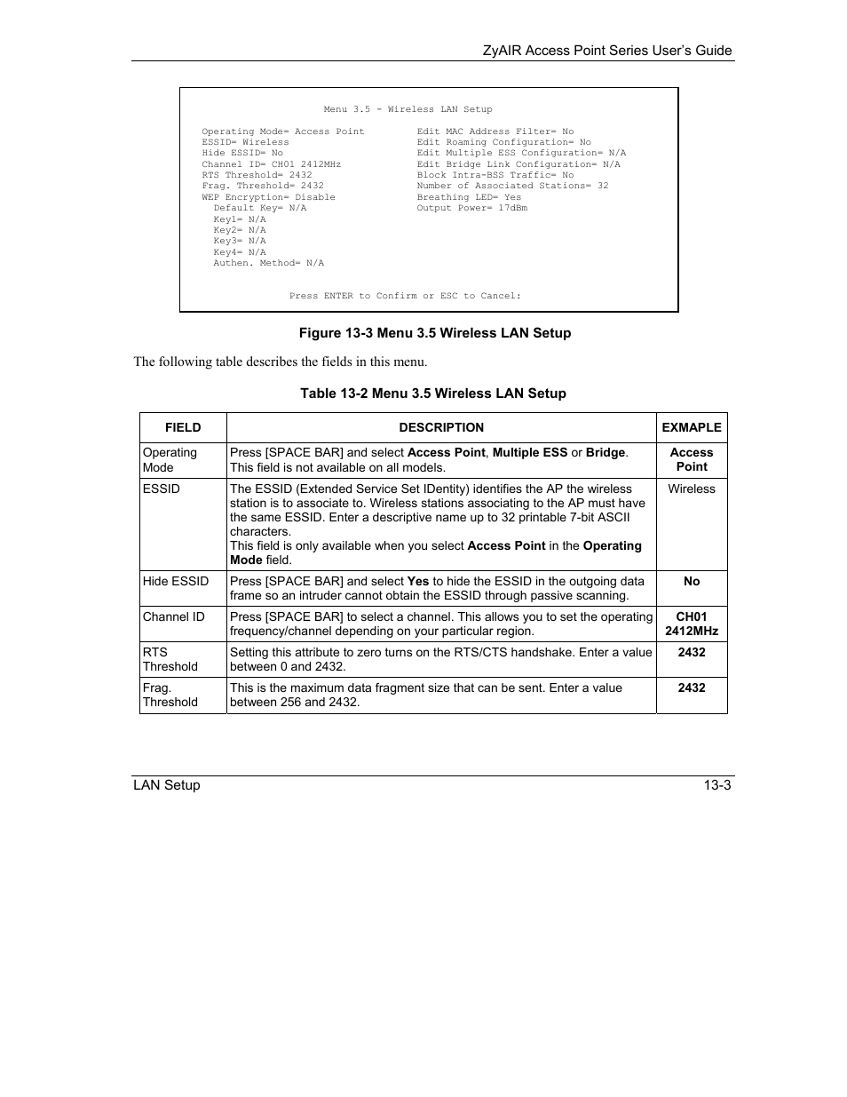 ZyXEL Communications ZyXEL ZyAIR B-1000 User Manual | Page 127 / 231