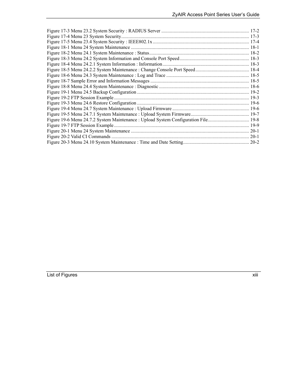 ZyXEL Communications ZyXEL ZyAIR B-1000 User Manual | Page 13 / 231