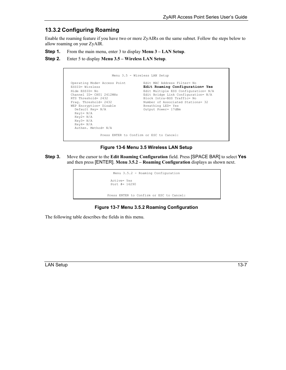 2 configuring roaming | ZyXEL Communications ZyXEL ZyAIR B-1000 User Manual | Page 131 / 231