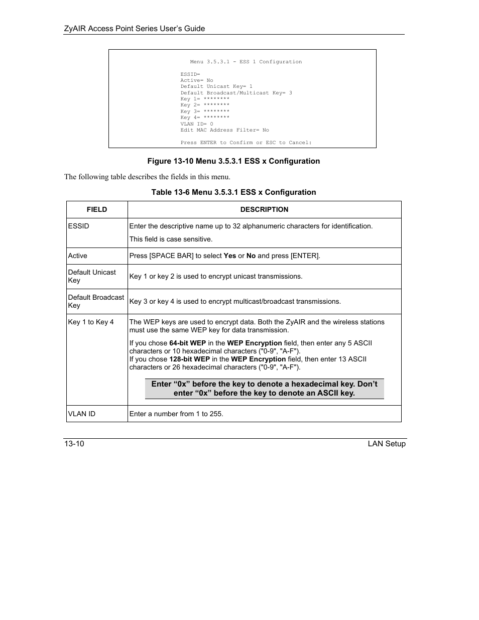 ZyXEL Communications ZyXEL ZyAIR B-1000 User Manual | Page 134 / 231