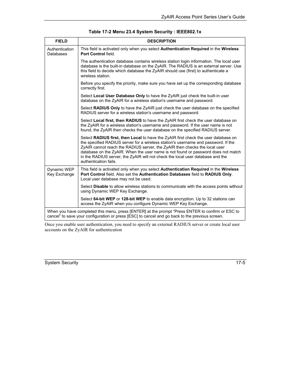 ZyXEL Communications ZyXEL ZyAIR B-1000 User Manual | Page 149 / 231