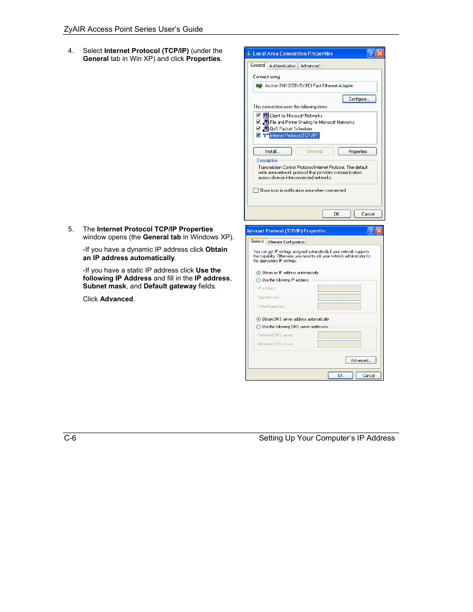 ZyXEL Communications ZyXEL ZyAIR B-1000 User Manual | Page 184 / 231