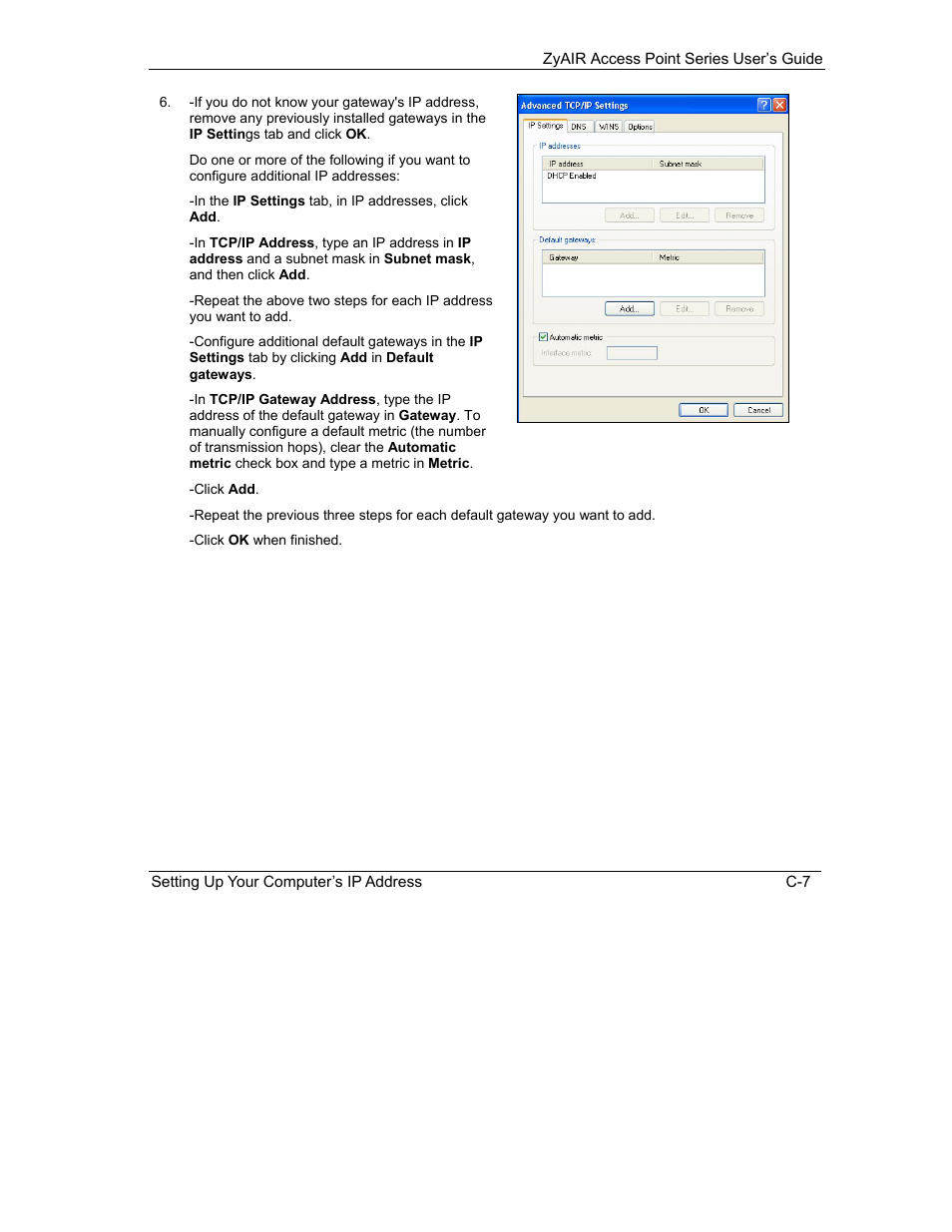 ZyXEL Communications ZyXEL ZyAIR B-1000 User Manual | Page 185 / 231