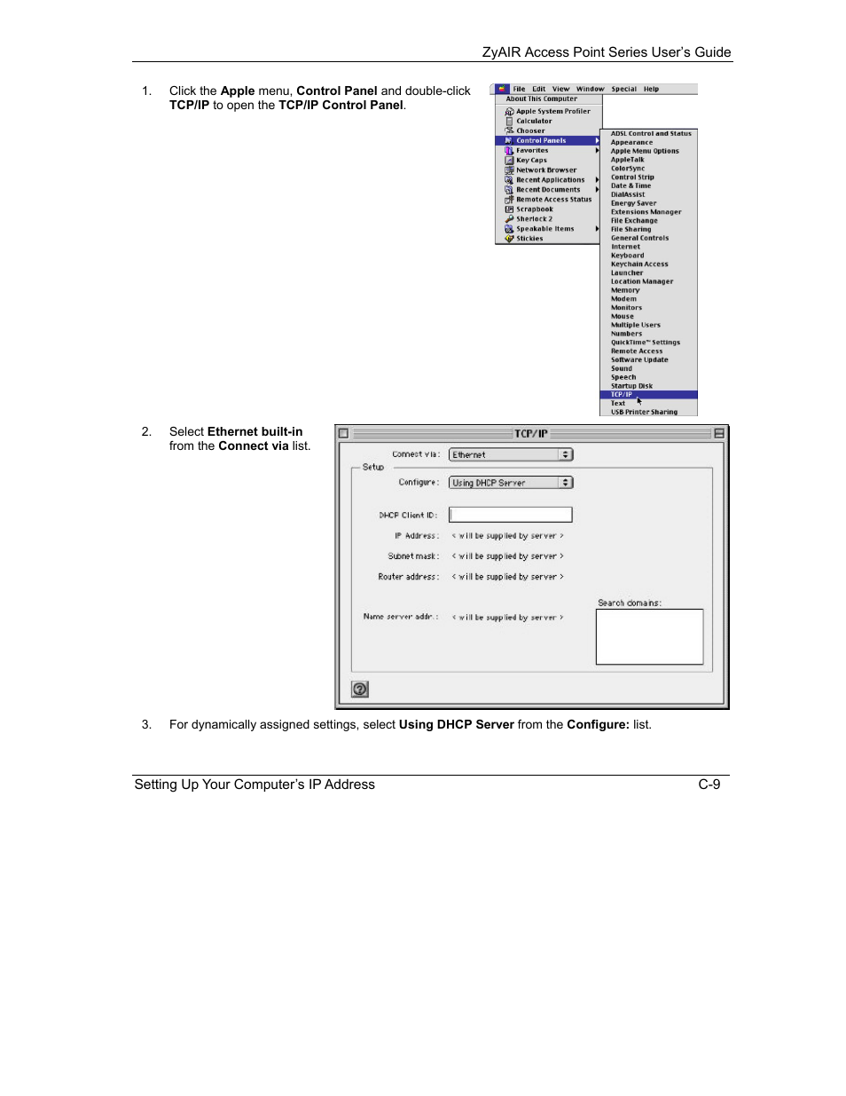 ZyXEL Communications ZyXEL ZyAIR B-1000 User Manual | Page 187 / 231