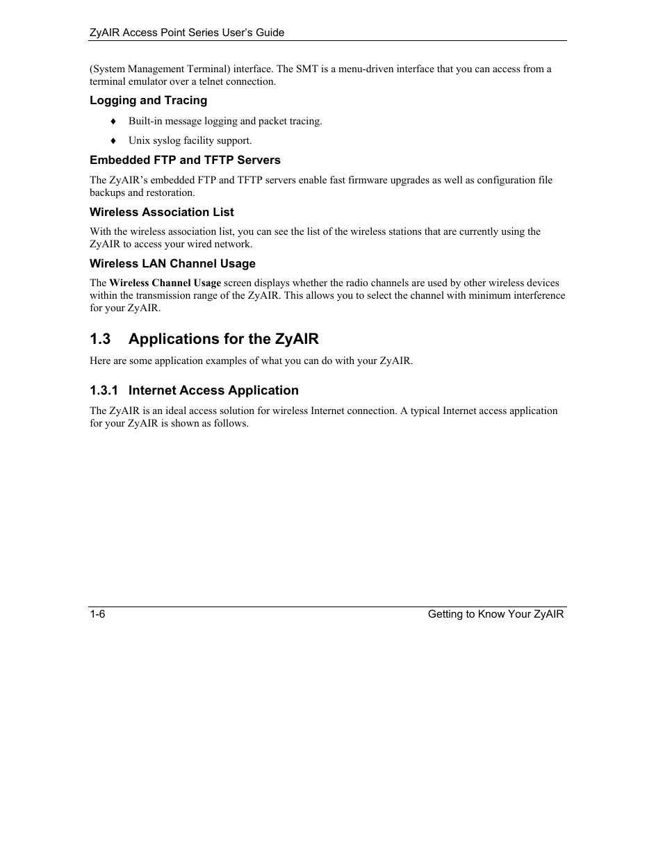 Applications for the zyair, 3 applications for the zyair | ZyXEL Communications ZyXEL ZyAIR B-1000 User Manual | Page 26 / 231