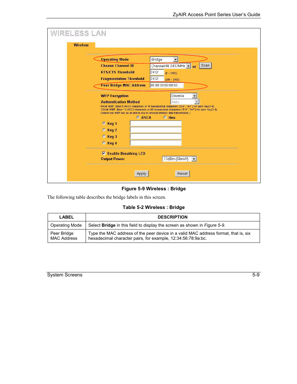 ZyXEL Communications ZyXEL ZyAIR B-1000 User Manual | Page 59 / 231