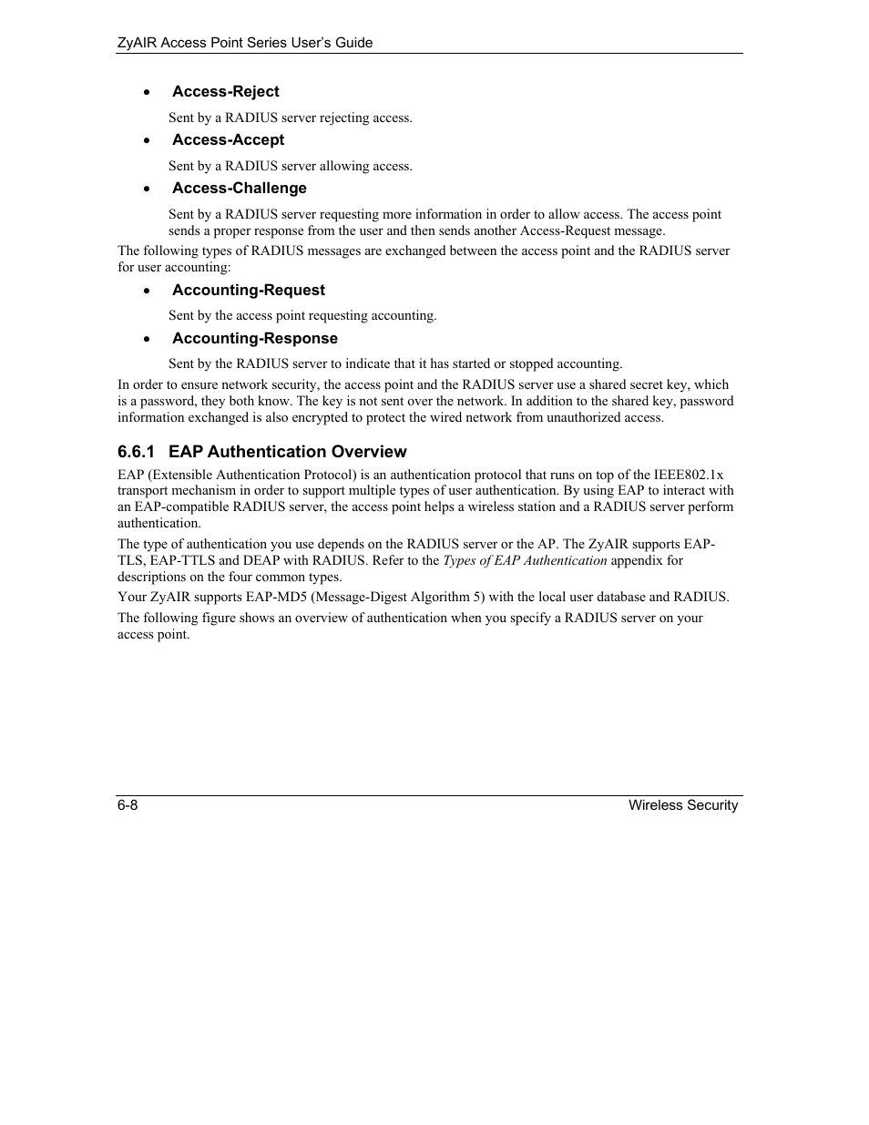 ZyXEL Communications ZyXEL ZyAIR B-1000 User Manual | Page 70 / 231