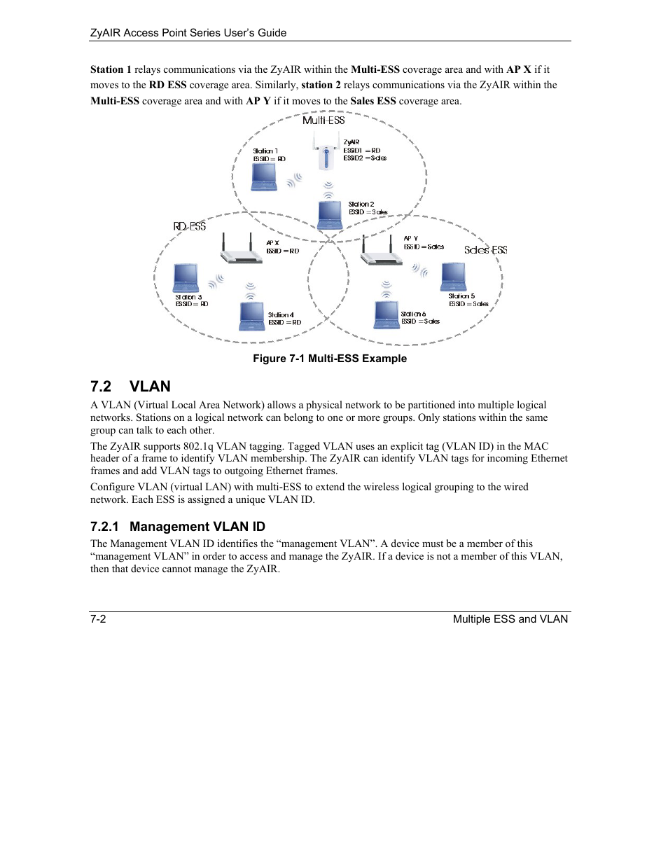 Vlan, 2 vlan | ZyXEL Communications ZyXEL ZyAIR B-1000 User Manual | Page 80 / 231