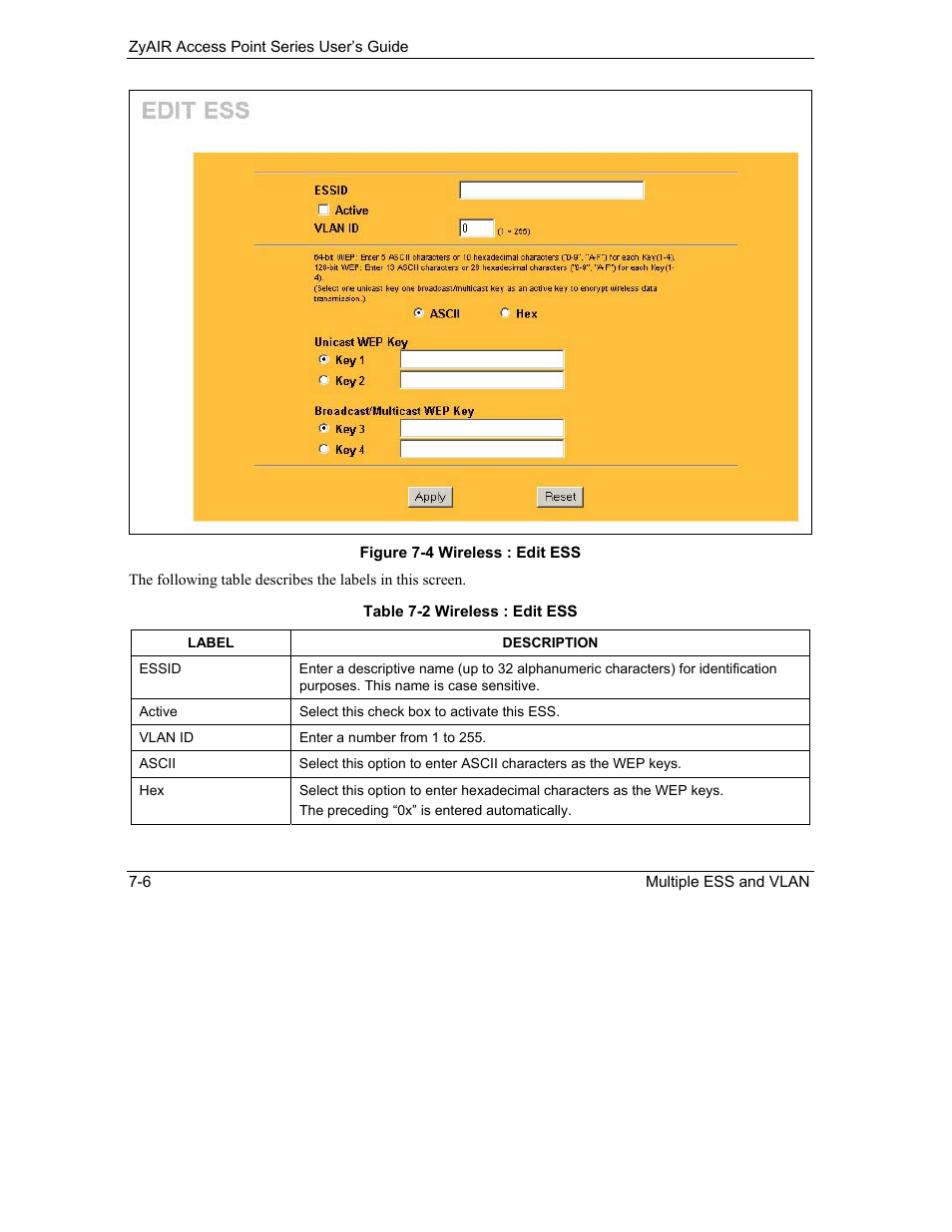 ZyXEL Communications ZyXEL ZyAIR B-1000 User Manual | Page 84 / 231