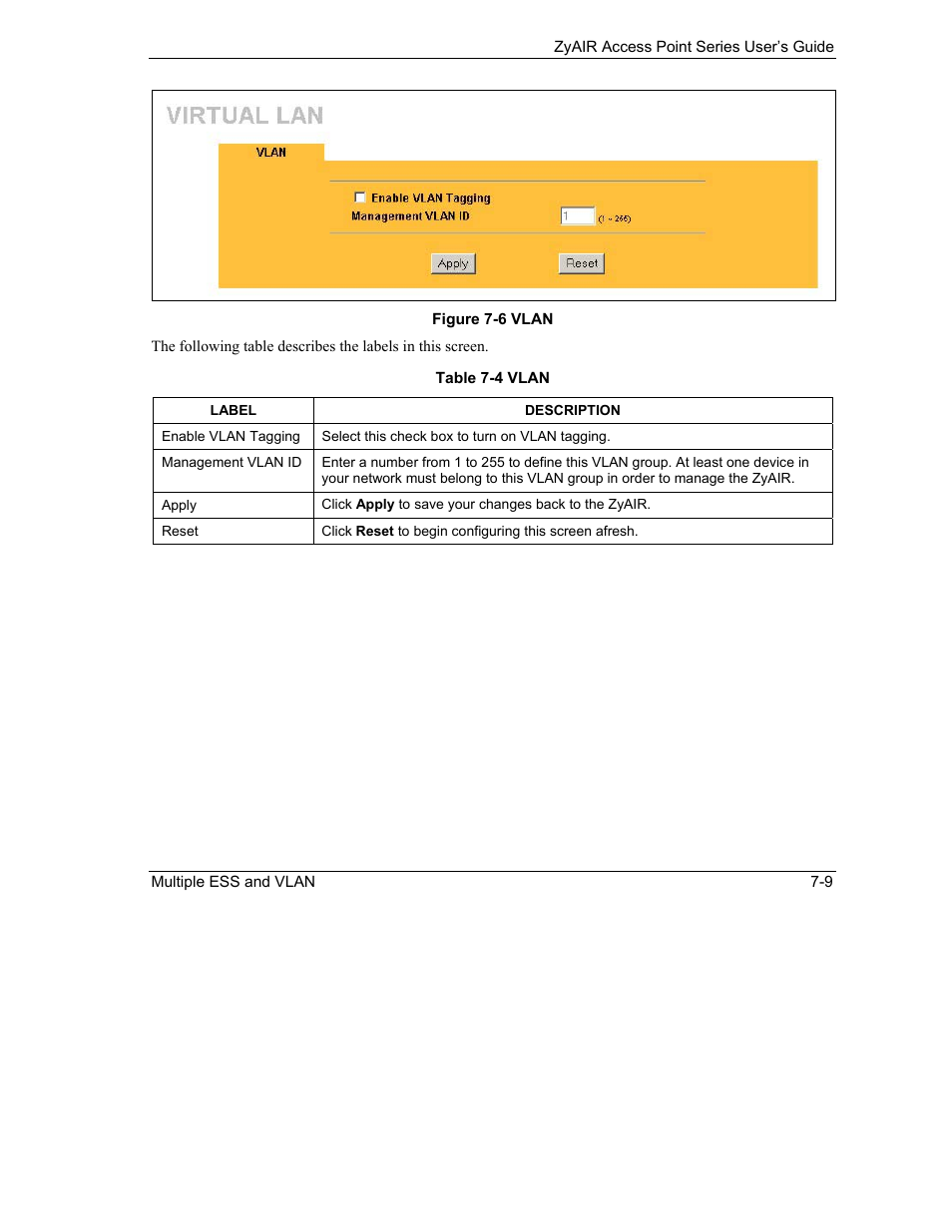 ZyXEL Communications ZyXEL ZyAIR B-1000 User Manual | Page 87 / 231