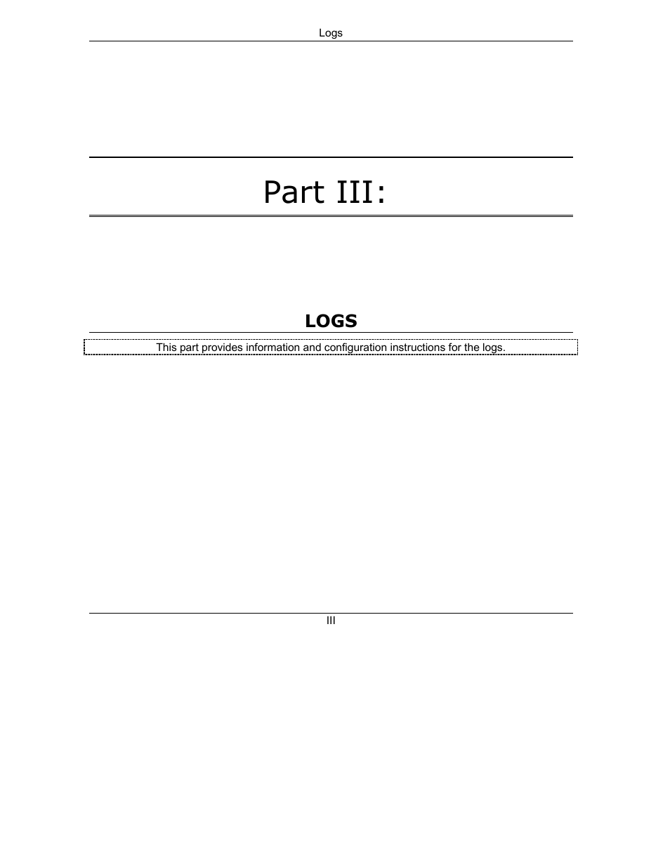 Part iii logs, Part iii | ZyXEL Communications ZyXEL ZyAIR B-1000 User Manual | Page 93 / 231