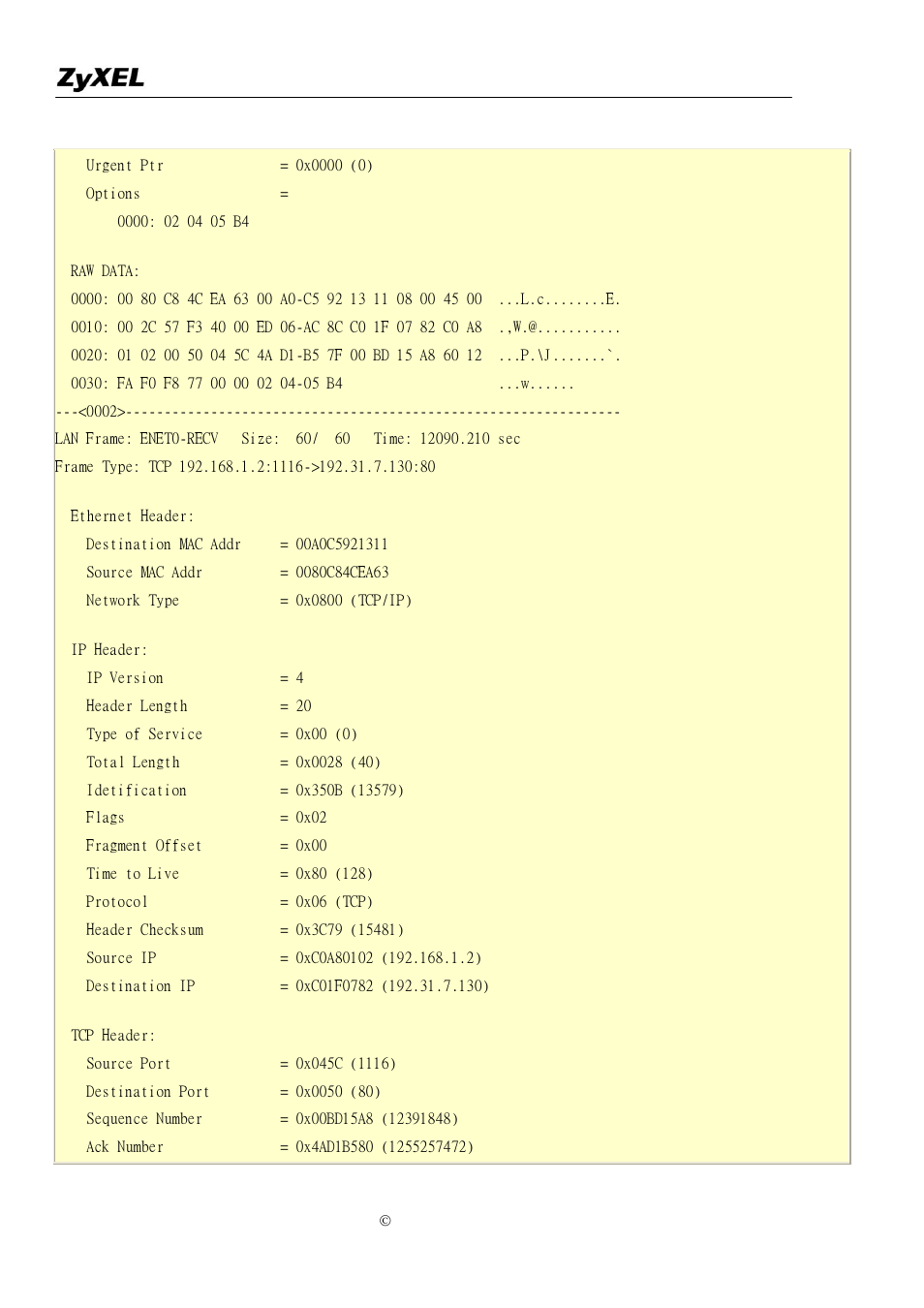 ZyXEL Communications P-2302R-P1 User Manual | Page 124 / 146