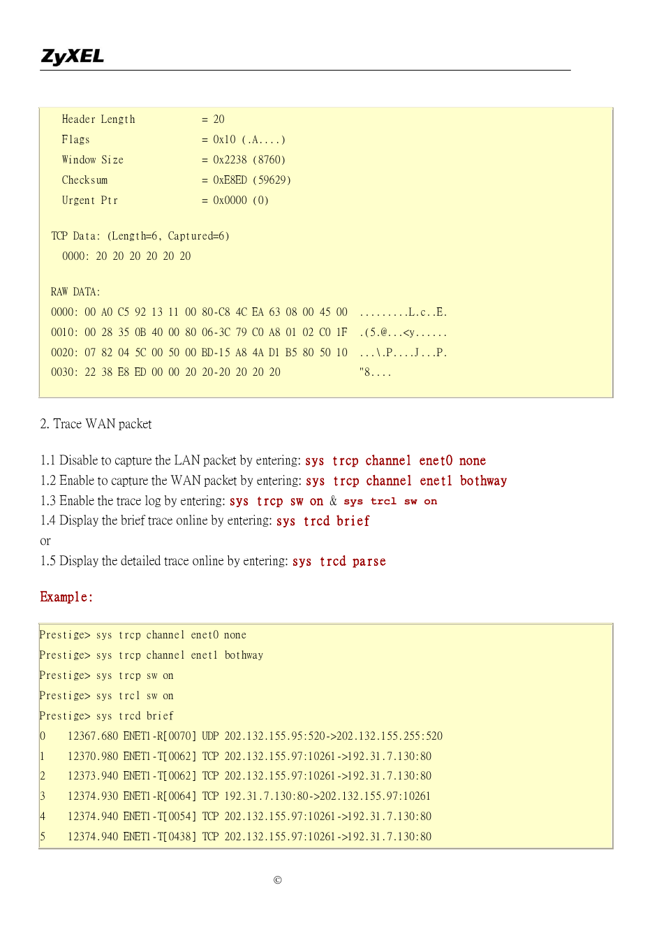 ZyXEL Communications P-2302R-P1 User Manual | Page 125 / 146