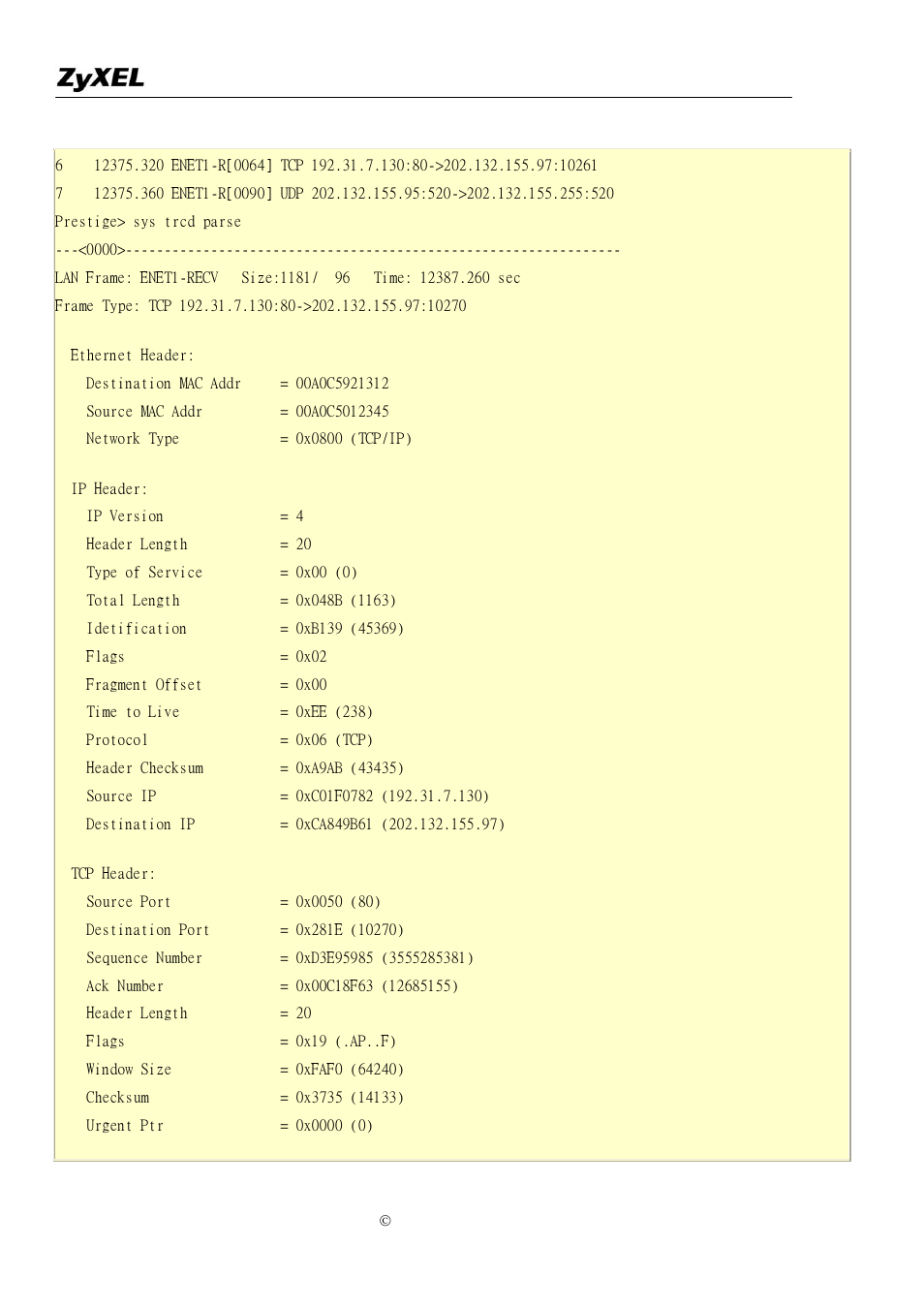 ZyXEL Communications P-2302R-P1 User Manual | Page 126 / 146