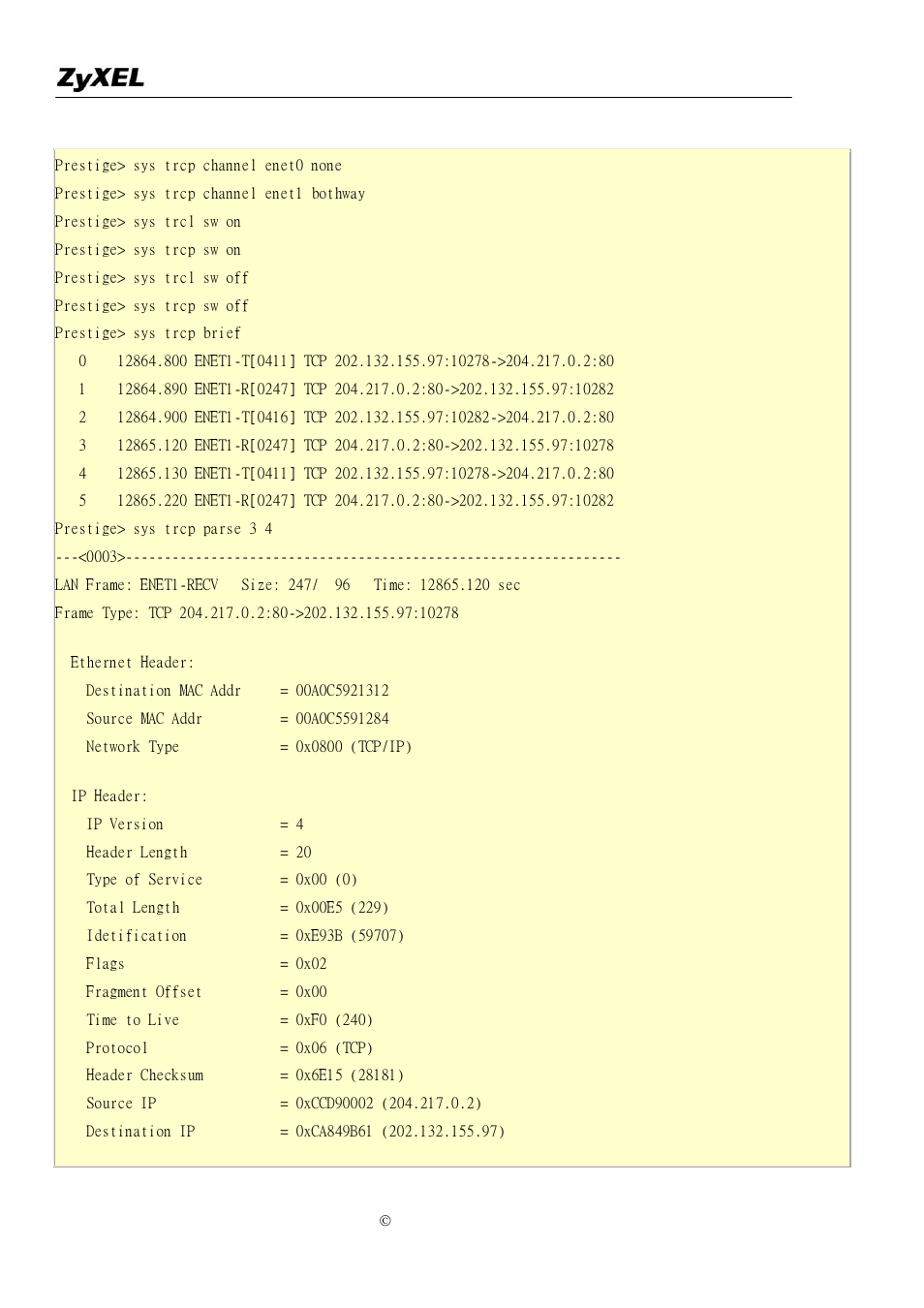 ZyXEL Communications P-2302R-P1 User Manual | Page 132 / 146